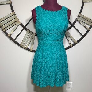 City Studio Teal Dress